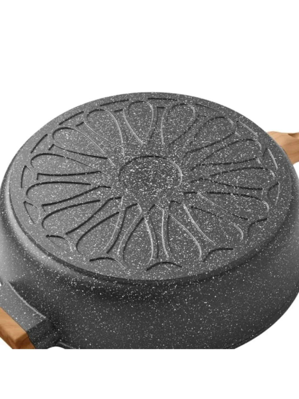 The Pioneer Woman Charcoal Prairie Signature Cast Aluminum Jumbo Cooker with Lid